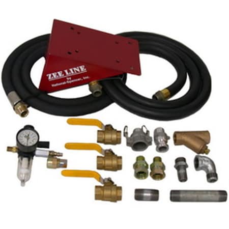 Zeeline Air-Operated Polypropylene Double Diaphragm Pump 0.5 in. NPT - 14 GPM 1035